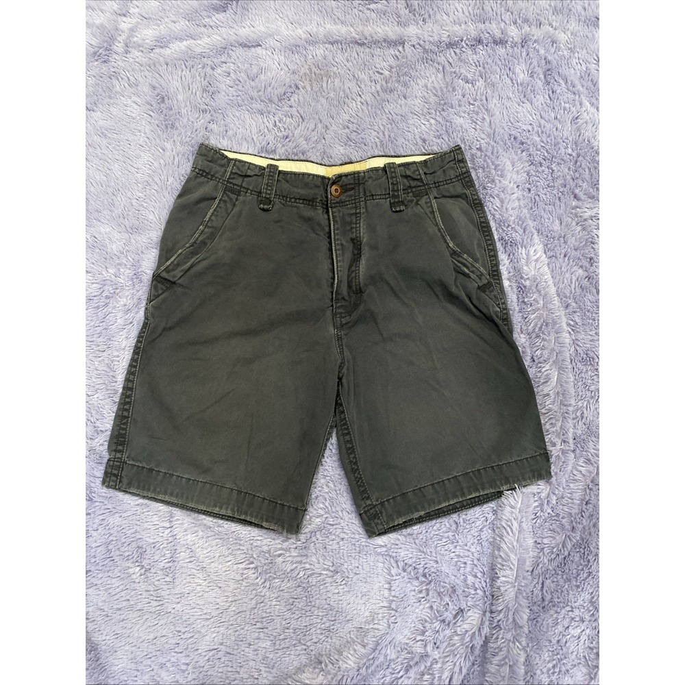 Hollister Shorts Men's 33 Button Fly Chino Distressed Gray